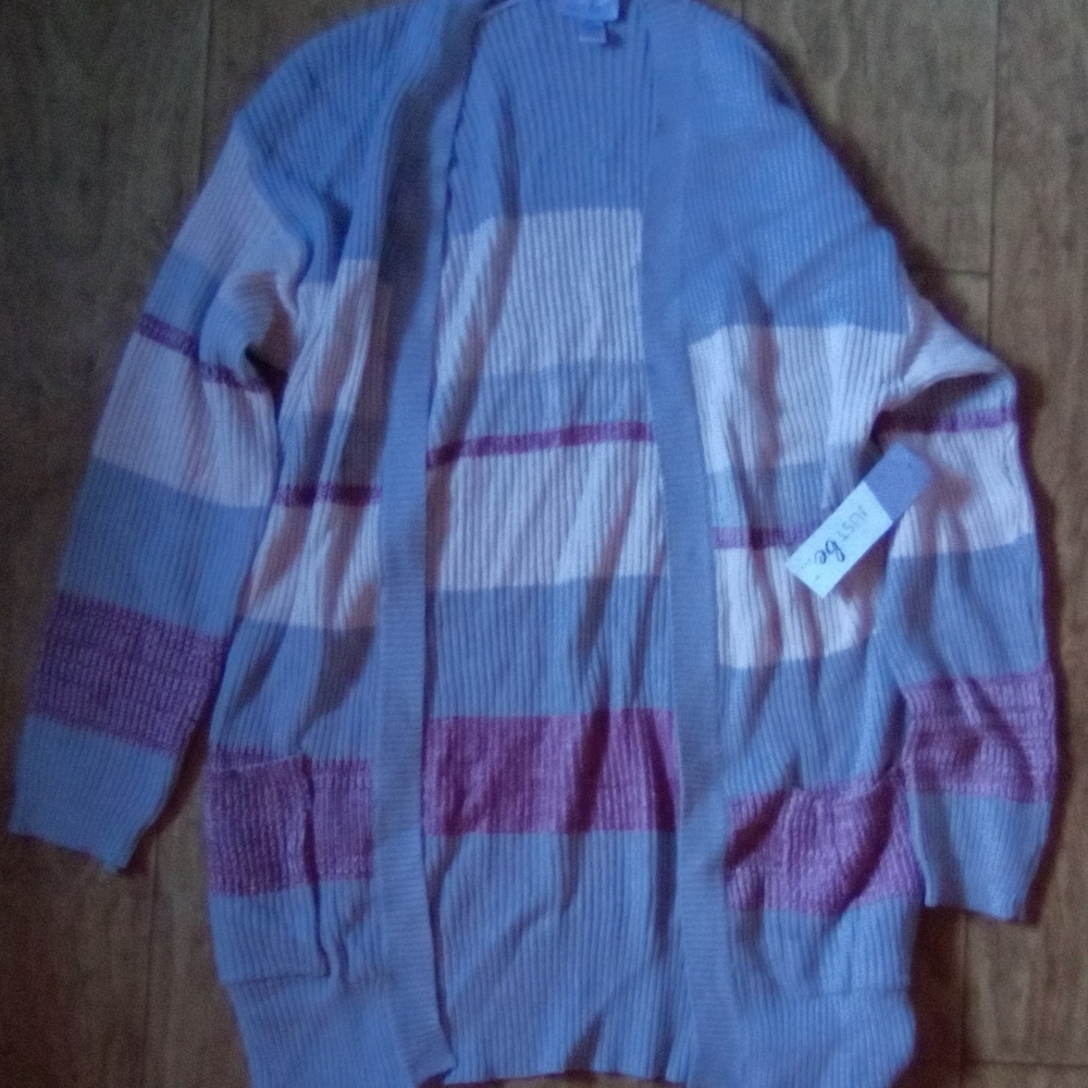 Striped Blue and Purple Men's Sweater